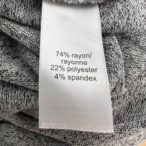 Maurices 24/7 Heathered Long Sleeve Keyhole Sweater Gray/Black Small Lightweight - Picture 8 of 8